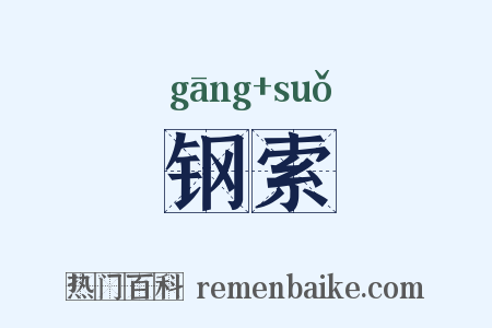 钢索是什么意思的图片